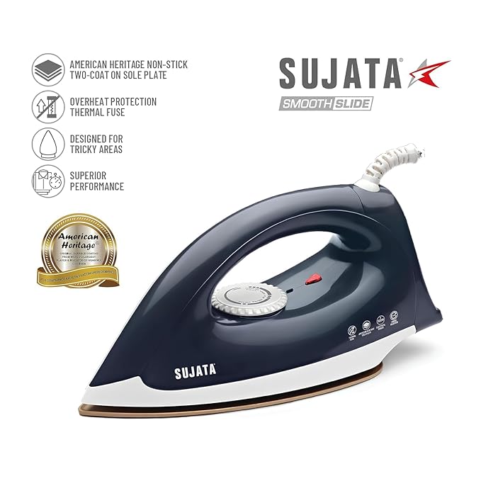 Sujata Smooth Slide Dry Iron 1100 Watts
