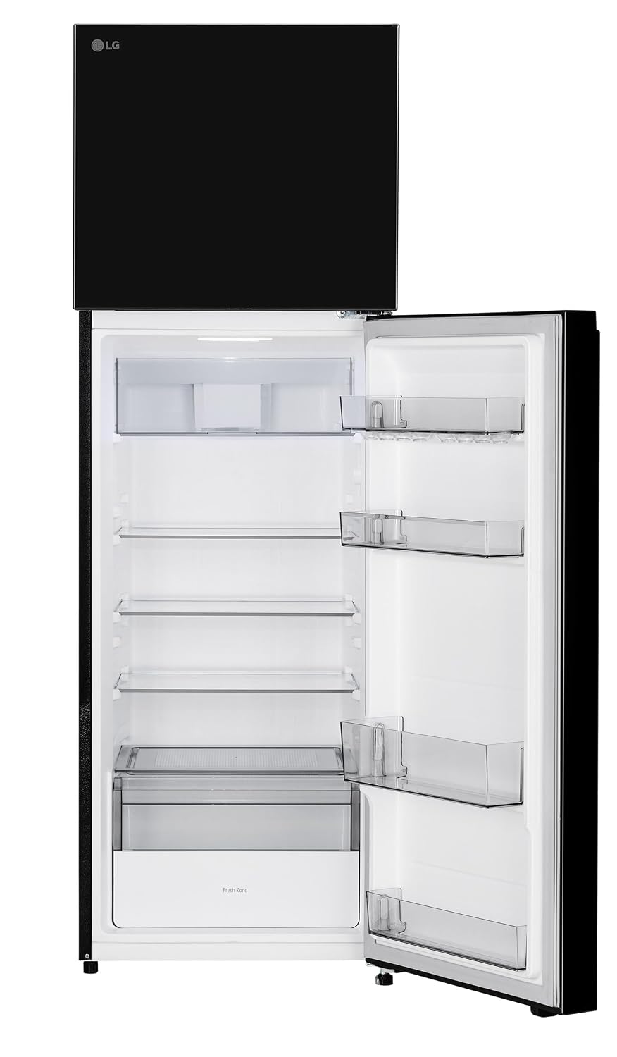 LG 276 L, 2 Star, Smart Inverter, Smart & Dairy Mode, Frost-Free Double Door Convertible Refrigerator (GLT2826XWOB, Onyx Black, Multi Air Flow & Convertible Space for More Storage, 2026 Model)