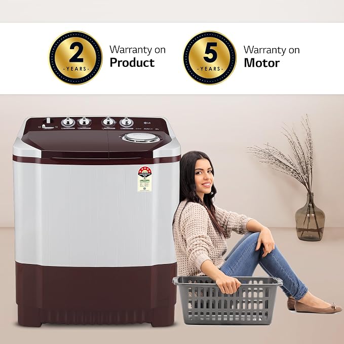 LG 8.5 kg Semi Automatic Top Load Grey (P8525SGAZ)