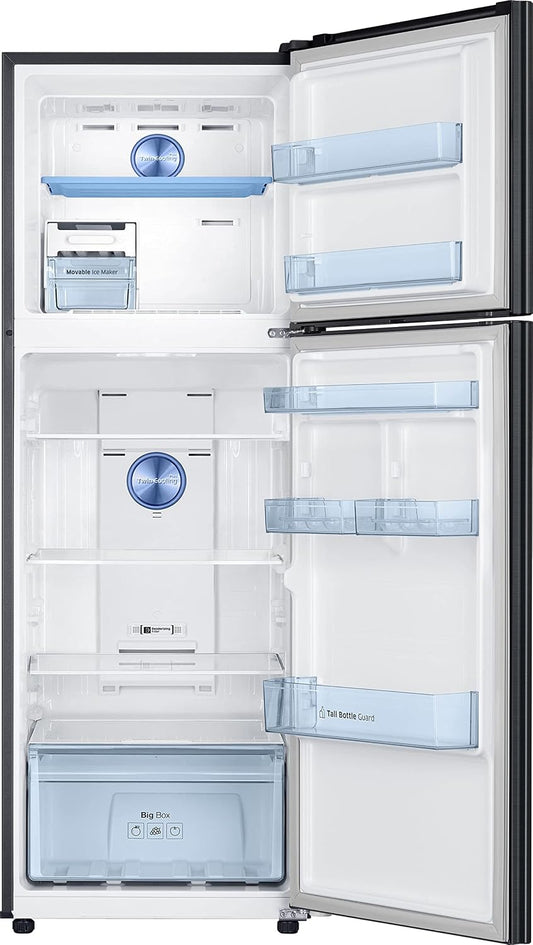 Samsung 322L 3 Star Convertible 5 In 1 Digital Inverter Frost-Free Double Door Refrigerator Appliance (RT37C4523BX/HL,Luxe Black)