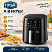 Frendz Forever Digital Air Fryer – Adjustable Temperature, Touch Control, Auto Shut-Off & Overheat Protection