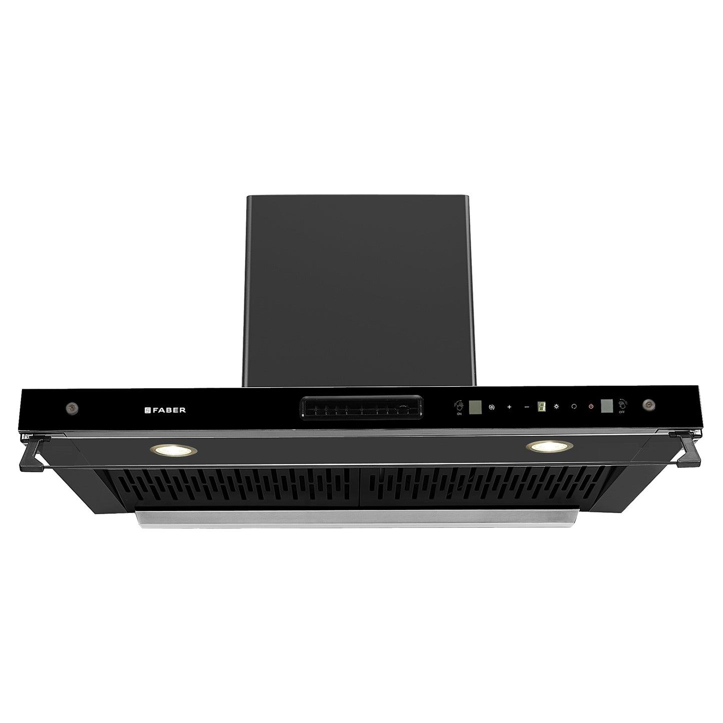 Faber 4in1 1325 m³/hr Filterless Autoclean 90cm Chimney|Air Purifier+Fan|Touch & Gesture Control|T-Shape|12Yr on Motor, 5Yr Comprehensive Warranty by Faber|HOOD AEROSTATION ELITE FL HC TC BK 90,Black
