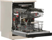 Whirlpool WFO 3O33 PL N X IN Free Standing 14 Place Settings PowerClean Pro Technology, Inox, 30% extra space, 11 wash Programs, Clean and Dry Dishwasher