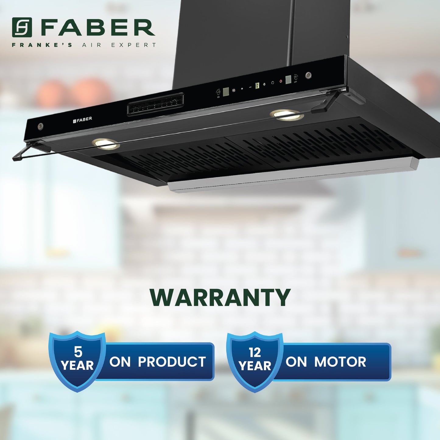 Faber 4in1 1325 m³/hr Filterless Autoclean 90cm Chimney|Air Purifier+Fan|Touch & Gesture Control|T-Shape|12Yr on Motor, 5Yr Comprehensive Warranty by Faber|HOOD AEROSTATION ELITE FL HC TC BK 90,Black