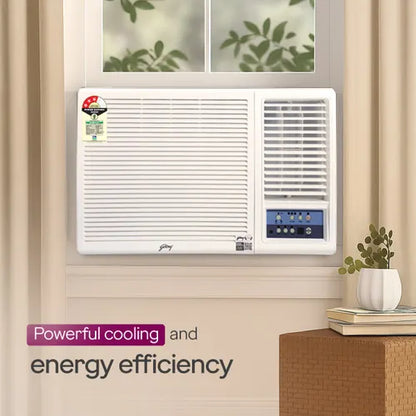 Godrej 1.5 Ton 3 Star Inverter Window AC | 100% Copper Condenser | Turbo Mode | i-sense Technology | 5 Years Warranty (WIC 18W3TG WA, 2026 Model - New BEE Star Rated) White