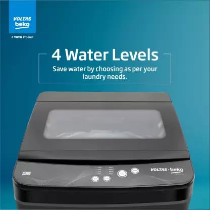 Voltas Beko by A Tata Product 6 kg Fully Automatic Top Load Washing Machine Grey (WTL6004UEA/BPB)