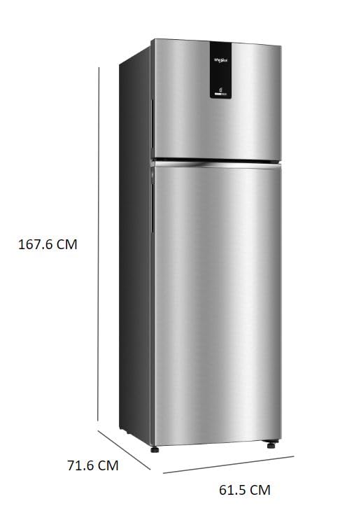 Whirlpool 308 L 3 Star IntelliFresh Inverter Frost Free Double Door (IF INV ELT DF355 TITAN STEEL(3S)-TL)