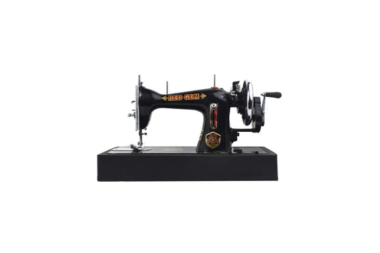 RED GEM Composite Black Manual Sewing Machine, Built-in Stitches 1