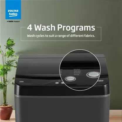 Voltas Beko by A Tata Product 6 kg Fully Automatic Top Load Washing Machine Grey (WTL6004UEA/BPB)
