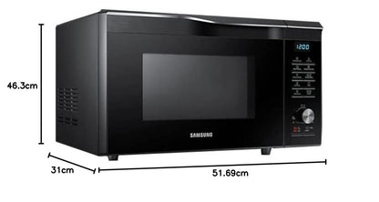 Samsung 28 L Convection Microwave Oven with SlimFry (MC28A6036QK/TL, Black)