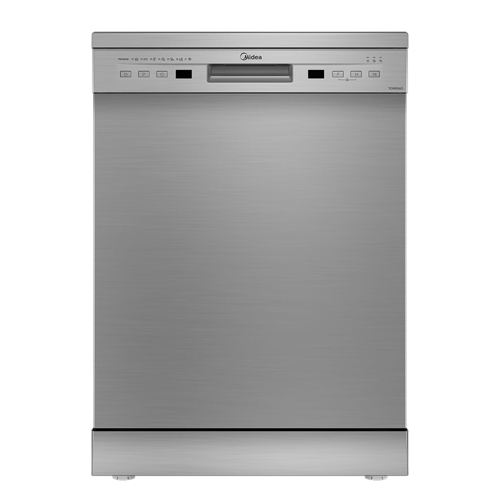 Midea TORRINO,WQP12-5201F Free Standing 13 Place Settings Intensive Kadhai Cleaning| No Pre-rinse Required Dishwasher