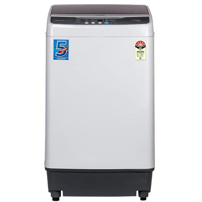 ONIDA 7.5 kg 5 Star Dual Action Pulsator Quadra Scrub Fully Automatic Top Load Black (T80CGN)V