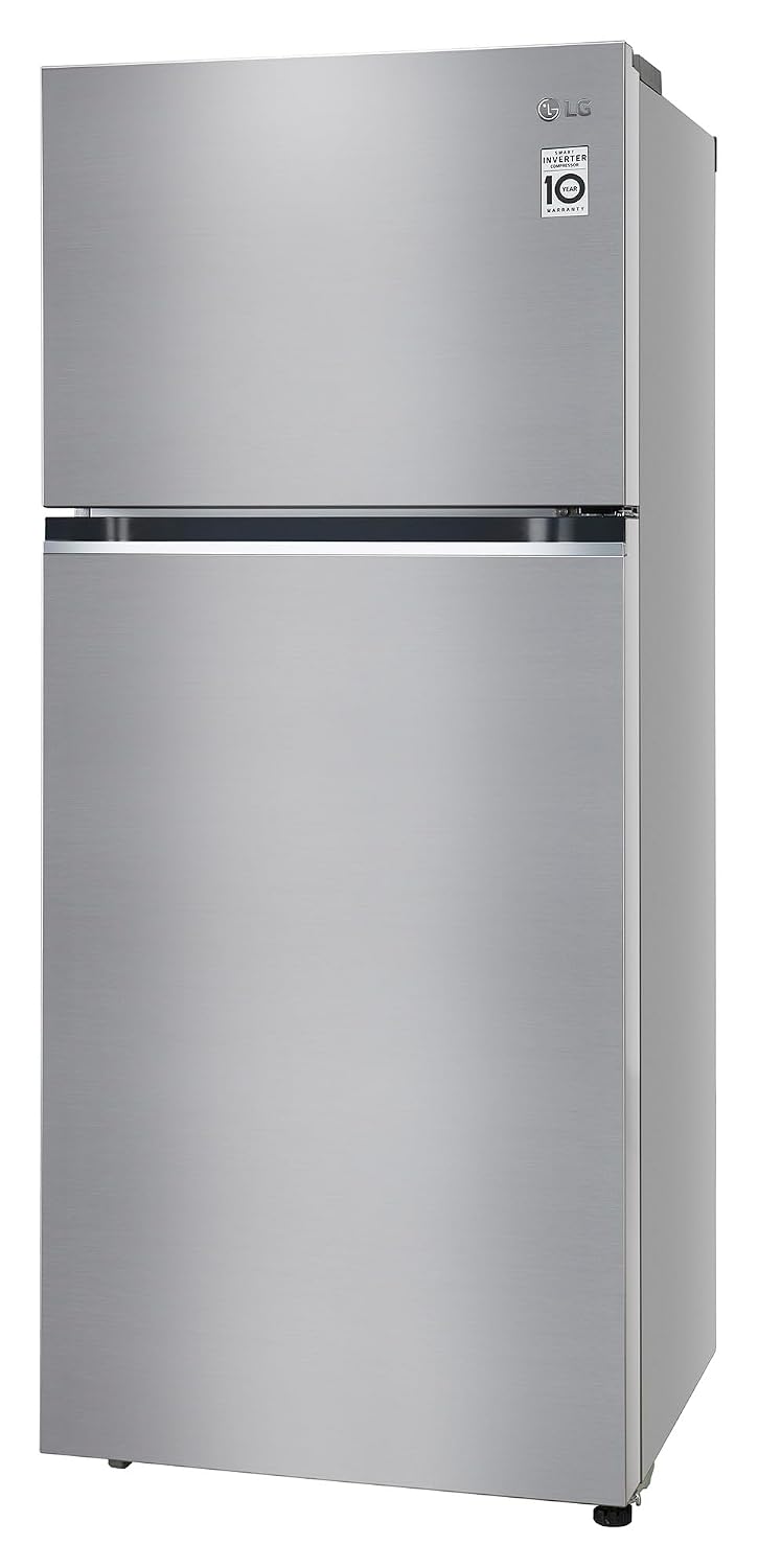 LG 398 L Frost Free Double Door 3 Star Convertible Refrigerator with Smart Inverter Compressor (Shiny Steel, GL-S422SPZX)