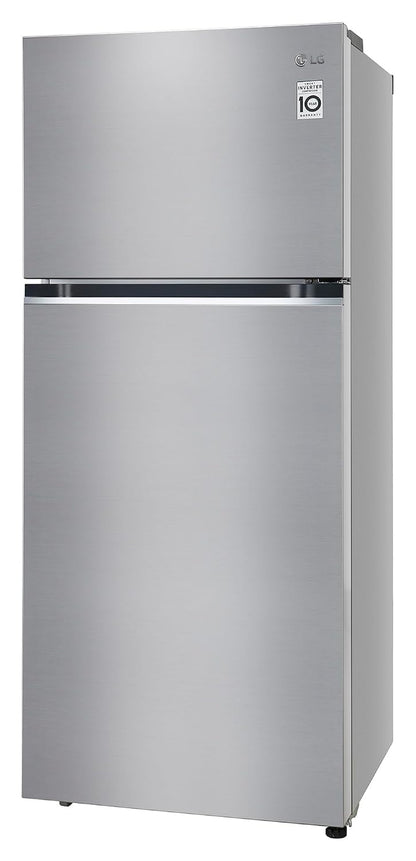 LG 398 L Frost Free Double Door 3 Star Convertible Refrigerator with Smart Inverter Compressor (Shiny Steel, GL-S422SPZX)