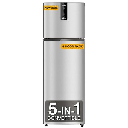 Whirlpool 235 L Frost Free Double Door 3 Star Refrigerator (Radiant Steel, IF INV ELT DF278 RADIANT STEEL(3S)-TL)