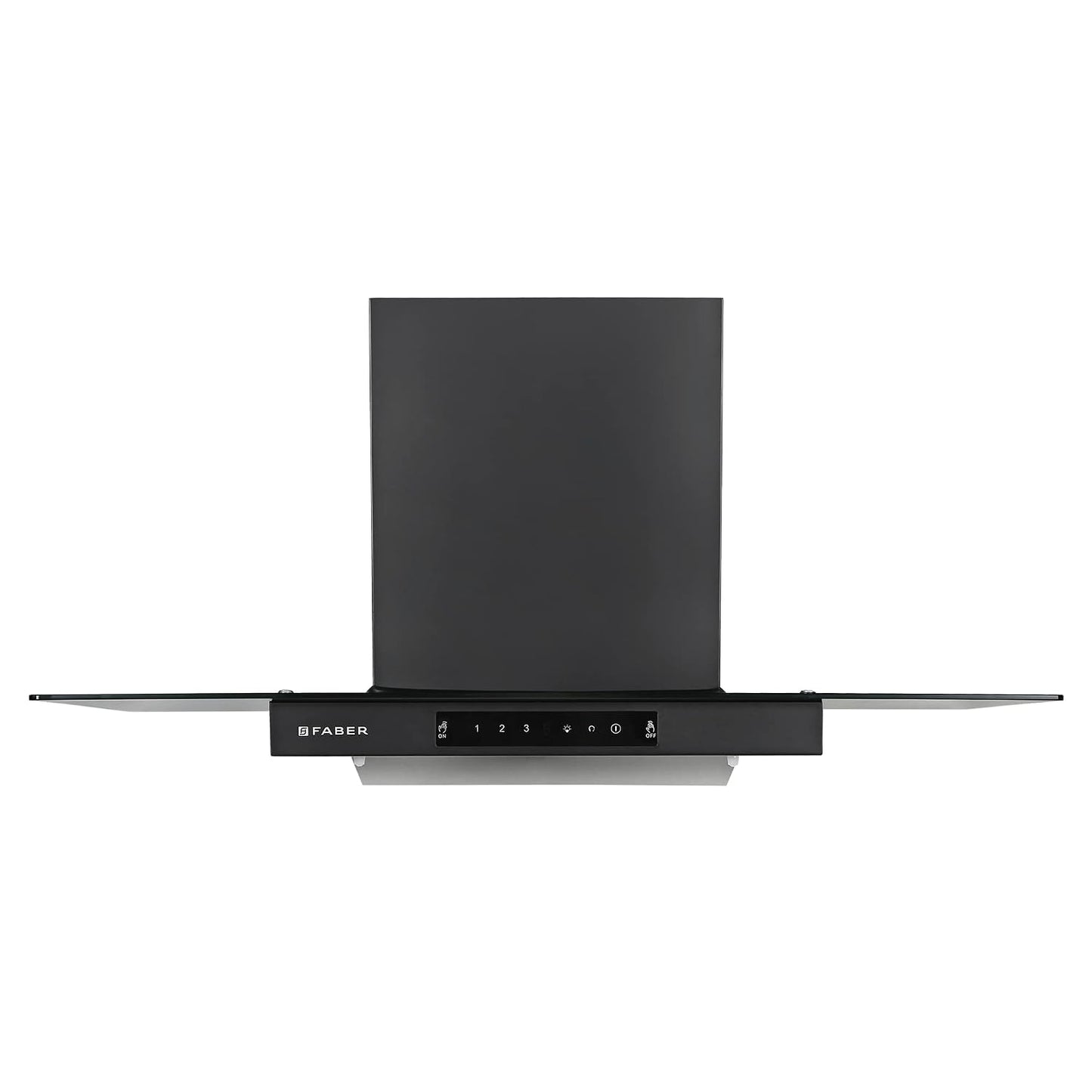 Faber HOOD MERCURY PRO IN HC SC BK BF 90 1200 CMH 90 cm T-Shape 90cm| Touch & Gesture Control| Autoclean| Filterless| Powerful suction | Low Noise Auto Clean Chimney (Wall Mounted, Black)