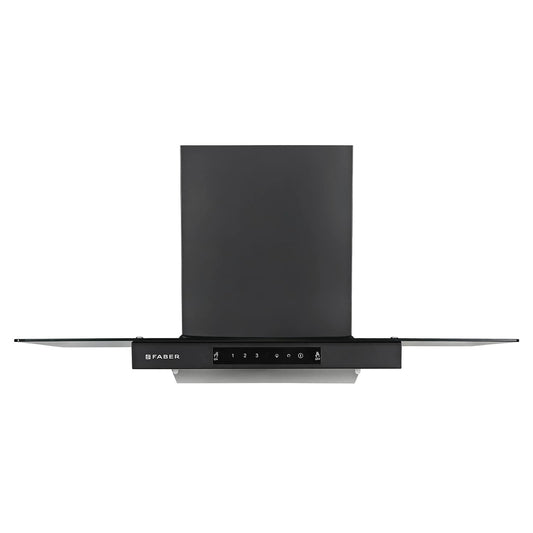 Faber HOOD MERCURY PRO IN HC SC BK BF 90 1200 CMH 90 cm T-Shape 90cm| Touch & Gesture Control| Autoclean| Filterless| Powerful suction | Low Noise Auto Clean Chimney (Wall Mounted, Black)