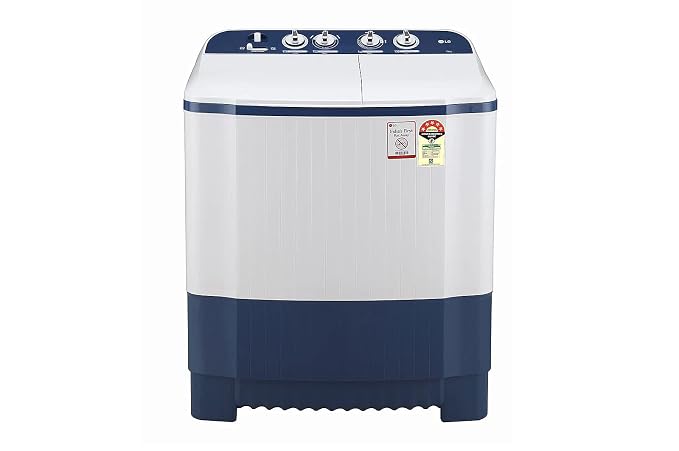 LG 7 kg Semi Automatic Top Load White, Blue (P7010NBAZ)