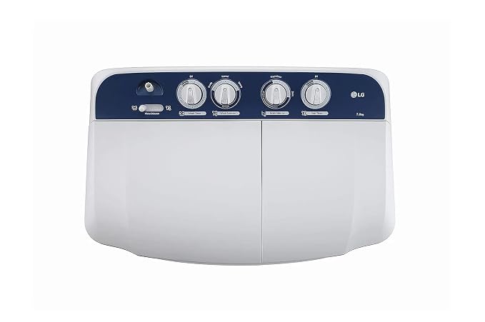 LG 7 kg Semi Automatic Top Load White, Blue (P7010NBAZ)