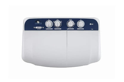 LG 7 kg Semi Automatic Top Load White, Blue (P7010NBAZ)