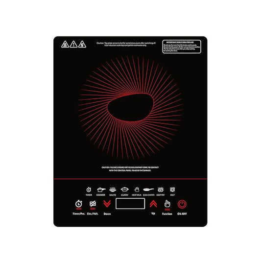Pigeon By Stovekraft ABS Plastic Acer Plus Induction Cooktop 1800 Watts With Feather Touch Control - Black