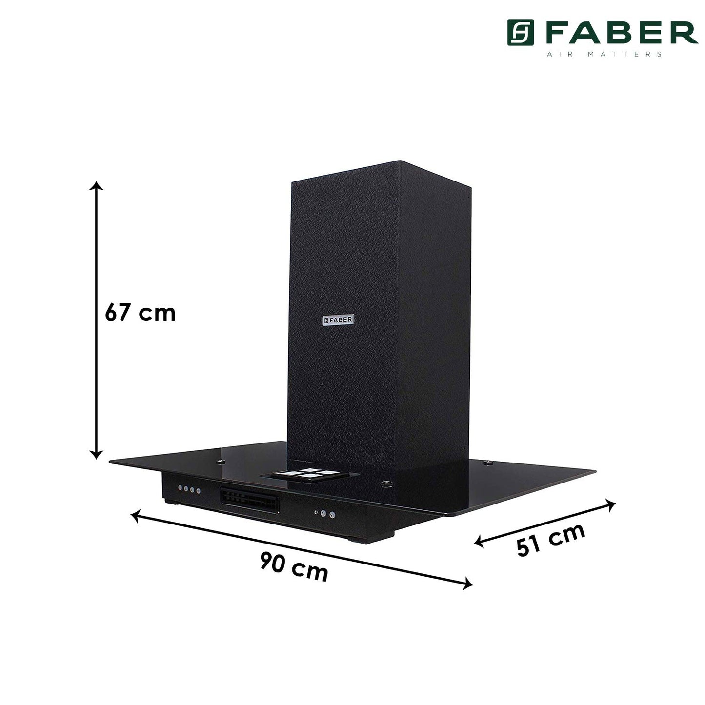 Faber 90 Cm 1000 M³/Hr Straight Glass Kitchen Chimney (Hood 3N1 Aerostation Glamour Ft Ab Ltw90, 2 Baffle Filters, Antique Black), Free 1 Year Extended warranty