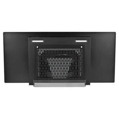 Faber HOOD MERCURY PRO IN HC SC BK BF 90 1200 CMH 90 cm T-Shape 90cm| Touch & Gesture Control| Autoclean| Filterless| Powerful suction | Low Noise Auto Clean Chimney (Wall Mounted, Black)