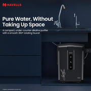 HAVELLS Fab UTC Alkaline 7 L RO + UV + Alkaline Water Purifier (Black)