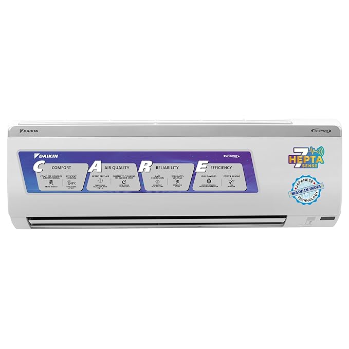 Daikin 1.5 Ton 3 Star Split Inverter AC (GTKC48UV16W,RKCG48UV16W WITHOUT KIT