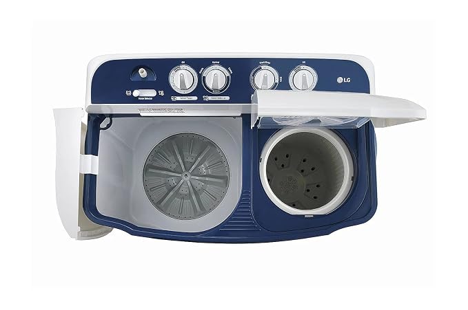 LG 7 kg Semi Automatic Top Load White, Blue (P7010NBAZ)