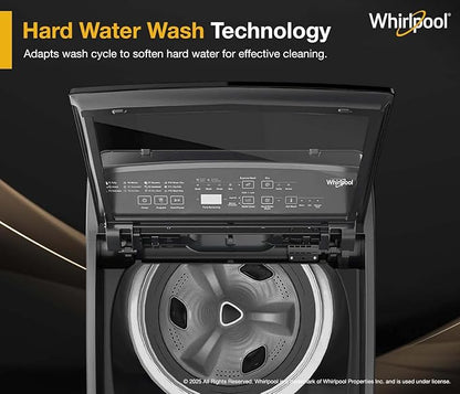 Whirlpool 7.5 Kg 5 Star StainWash Magic Clean PRO Fully Automatic Top Load Washing Machine (MAGIC CLEAN PRO SW 7.5 (H) GREY 10YMW with In-Built Heater)