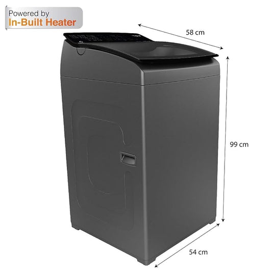 Whirlpool 6.5 kg Fully Automatic Top Load with In-built Heater Grey (MAGIC CLEAN PRO SW 6.5 (H) GREY 10YMW)