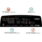 Whirlpool 6.5 kg Fully Automatic Top Load with In-built Heater Grey (MAGIC CLEAN PRO SW 6.5 (H) GREY 10YMW)