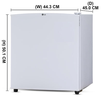 LG 43 L 3 Star Direct Cool Minibar Single Door Refrigerator (GLD0536VRSW, Super White)