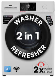 IFB 7 Kg 5 Star, DeepClean® Technology, AI Powered, WiFi, Fully Automatic Front Load Washing Machine (SERENA GXN 7012 CMS, PowerSteam®, 9 Swirl, Steam Refresh, Inbuilt Heater, Eco Inverter, Grey)