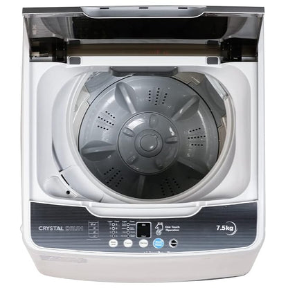 ONIDA 7.5 kg 5 Star Dual Action Pulsator Quadra Scrub Fully Automatic Top Load Black (T80CGN)V