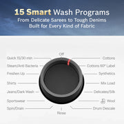 Bosch 8 kg 5 Star Front Load Fully-Automatic Washing Machine, AI ActiveWater, 15 Wash Programs, Removes 99.9% Germs with Steam, No Tangle or Wrinkle,White, WAJ28260IN