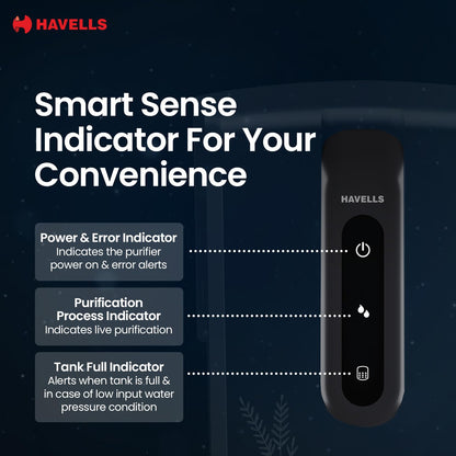 HAVELLS Fab UTC Alkaline 7 L RO + UV + Alkaline Water Purifier (Black)
