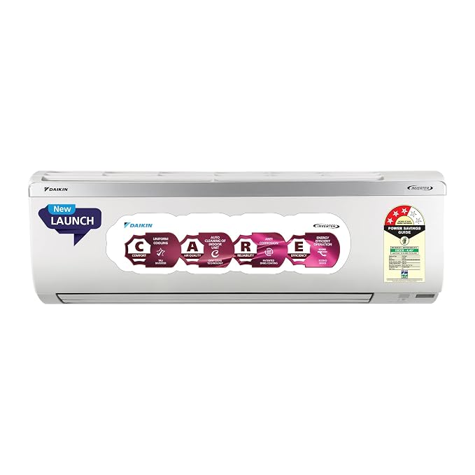 Daikin 1.5 Ton 3 Star Inverter Split AC | Dew Clean | Triple Display | PM 2.5 Filter | R32 Copper Condenser FTKC50XV16UKA / RKC50XV16
