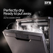 IFB 16 Place Settings (fits up to 95+ utensils)with DeepClean® Technology Powered by AI Freestanding Dishwasher (Neptune VX16, Inox Grey, Largest Capacity Washes upto 92 Utensils, 70° Hot Water Wash)