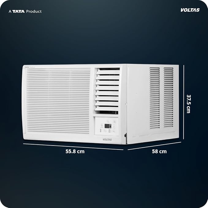Voltas 2026 Model 1 Ton 2 Star Window Fixed Speed AC (122FS PLATINA(4011571), White)