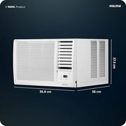 Voltas 2026 Model 1 Ton 2 Star Window Fixed Speed AC (122FS PLATINA(4011571), White)
