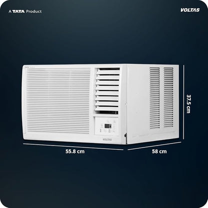 Voltas 2026 Model 1 Ton 2 Star Window Fixed Speed AC (122FS PLATINA(4011571), White)