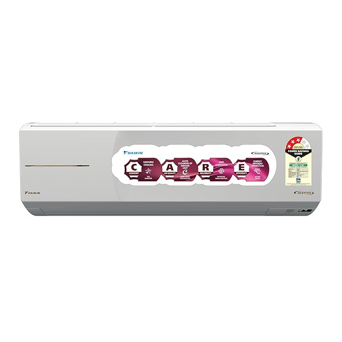 Daikin 1.8 Ton 3 Star Hot & Cold Inverter Split AC with Copper Condenser, PM 2.5 Filter, FTHT60XV16, White