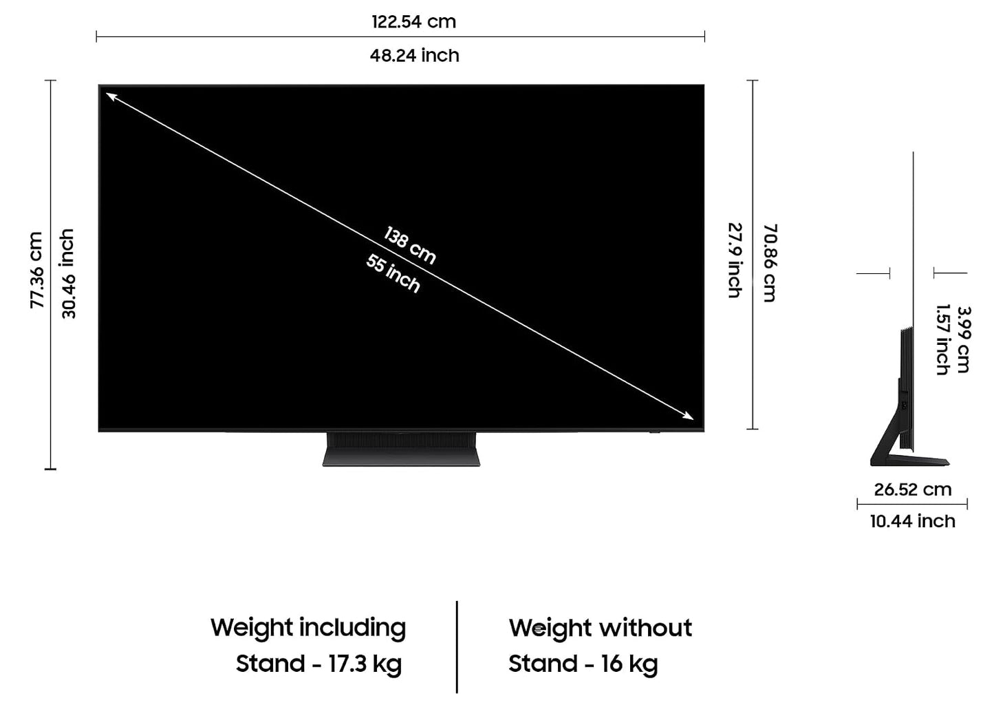 Samsung 138 cm (55 inches) 4K Ultra HD Smart OLED TV QA55S90DAULXL (Graphite Black)
