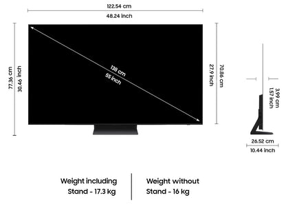 Samsung 138 cm (55 inches) 4K Ultra HD Smart OLED TV QA55S90DAULXL (Graphite Black)