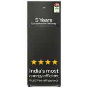 Godrej 244 L 4 Star 5 Years Comprehensive Warranty | AI Powered | Convertible Freezer 6-In-1 Inverter Frost Free Double Door Refrigerator RT EONVALOR 280D RCIF FS ST, Fossil Steel