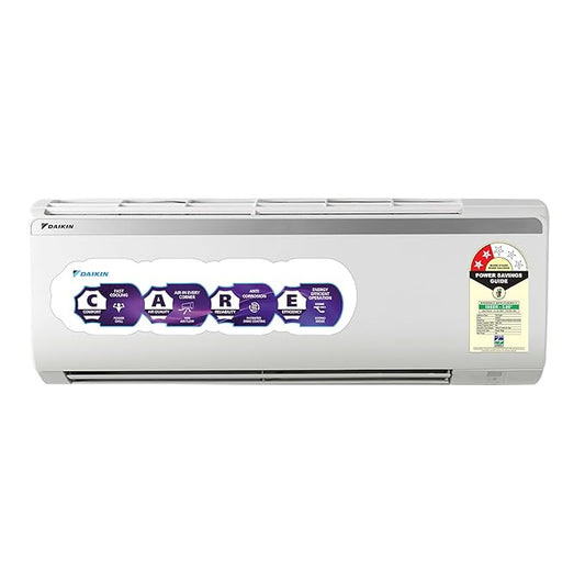 Daikin 1.5 Ton 2 Star Fixed Speed Split AC | 100% Copper Condenser | PM 2.5 Filter | Power Chill Operation | Coanda Airflow | Econo Mode (FTQ50XV - Standard Series, 2026 Model - New BEE Rating) White
