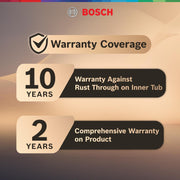 Bosch 13 Place Setting (fits up to 70 utensils) Free-Standing Dishwasher for Indian Utensils | Hygiene+ & Intensive Kadhai Program (SMS66GB01I, Inbuilt Heater, Removes 99.9% Germs, White)
