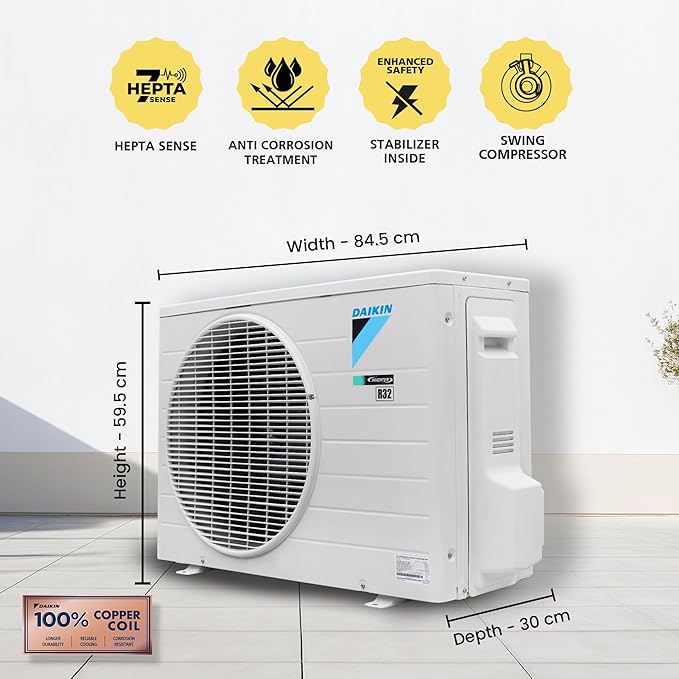 Daikin (FTKU50XV16MKA ) 1.5 TON 5 STAR INVERTER SPLIT AC